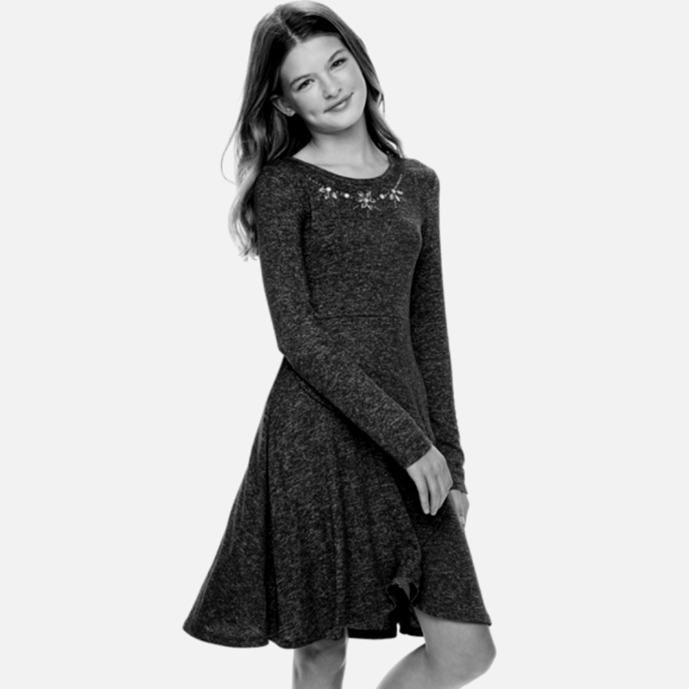 SO Lightweight Knit Girls Dress